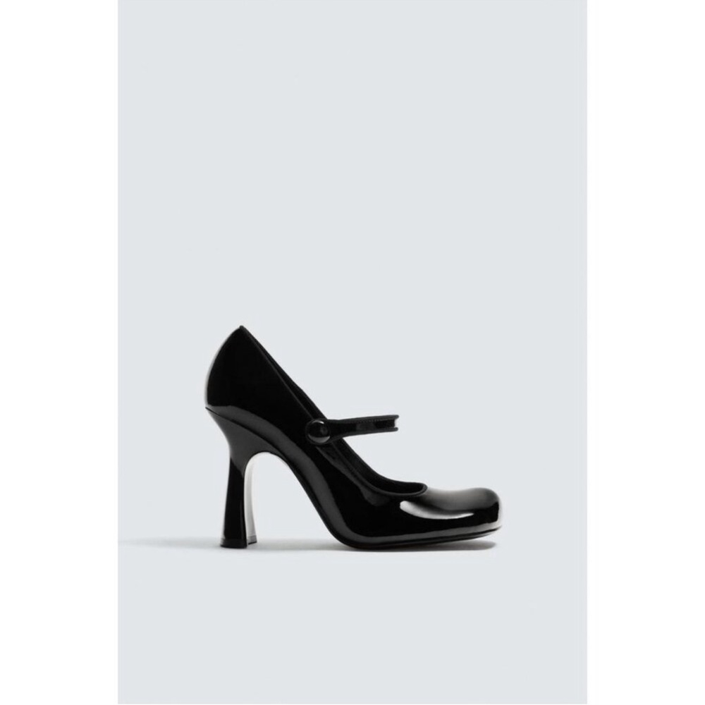 ZARA LEATHER HEELED STRAPPY SHOES FOR ZARA X DISNEY HARRY LAMBERT - Picture 3 of 11